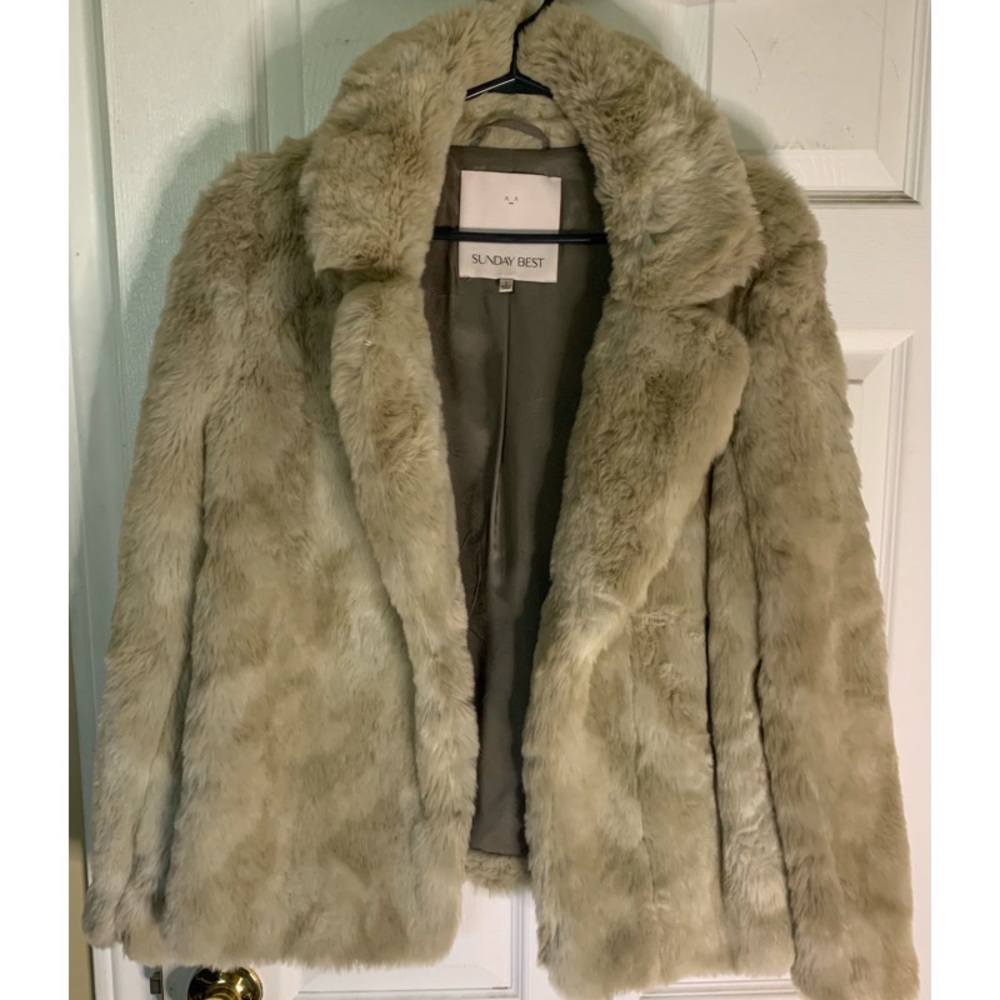 Aritzia Sunday Best Faux Fur Coat